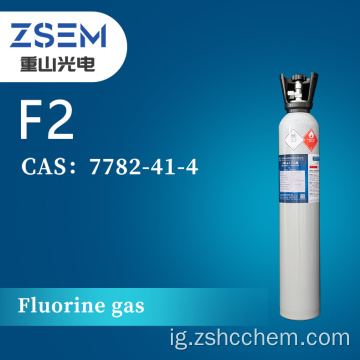 High Ọcha Fluorine gas F2 High Ọcha 99,99% 4N Chemical nhicha Ukwu